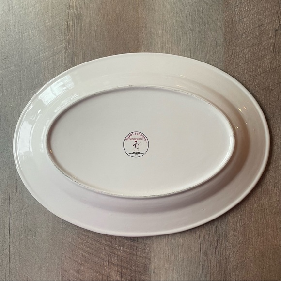 Royal Seasons Stoneware Antique Snowman Serving Platter - Picture 2 of 2